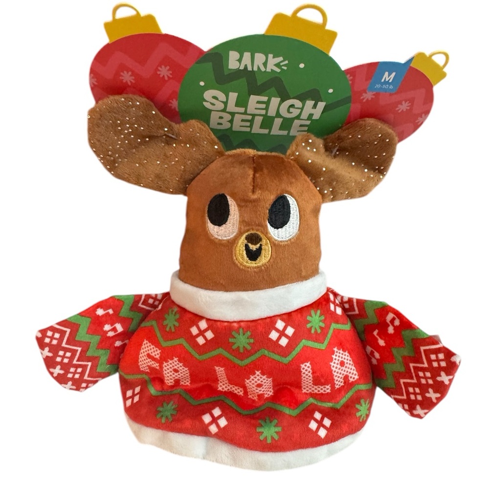 NWT Bark Sleigh Belle dog toy